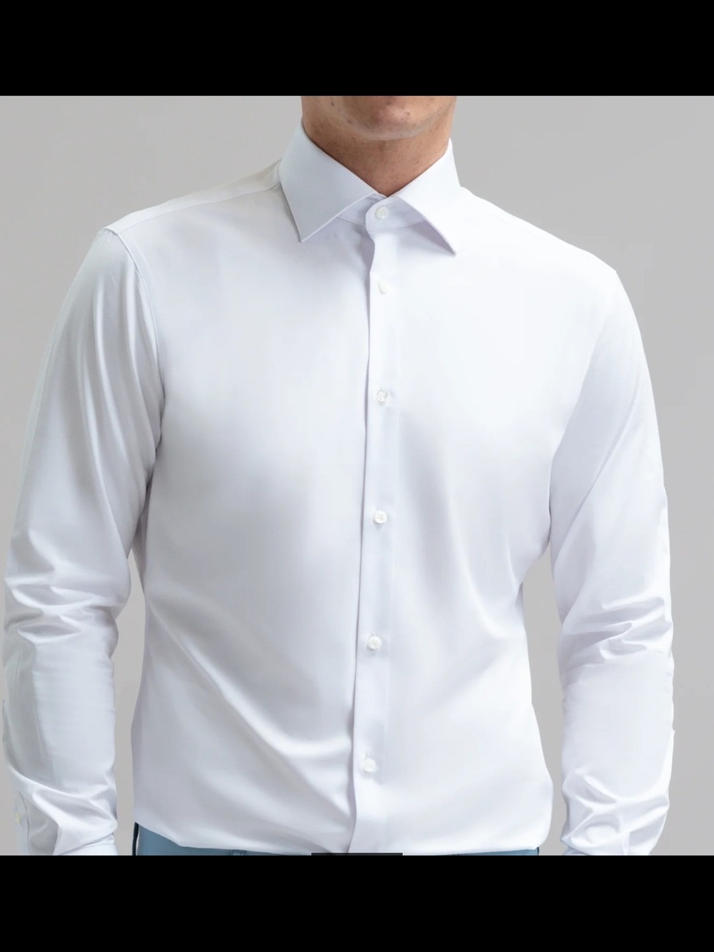 NWOT Sene Studio Breeze Tech Spread Shirt, White Men's L